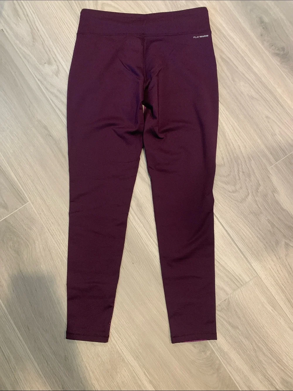 Reebok Purple & Heathered Pink Colorblock Leggings